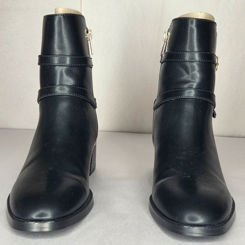 NWT Calvin Klein Women's Jasen Block Heel Black Booties - Picture 4 of 9